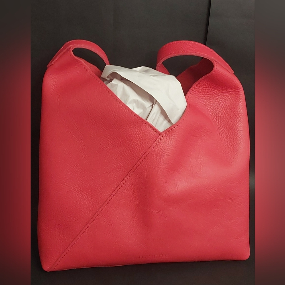 Portland Leather Goods OS Naomi Poppy Red